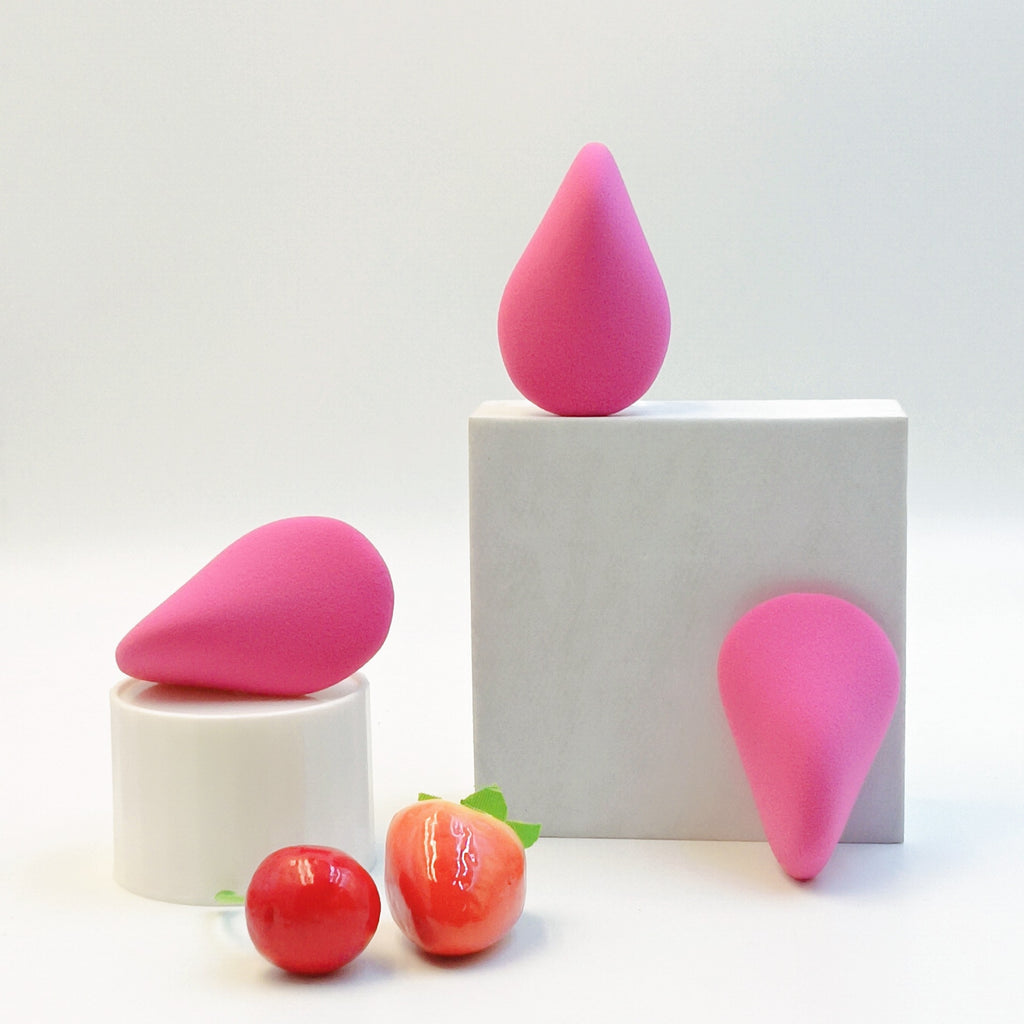 Four-fold beauty blender, expands when soaked in water