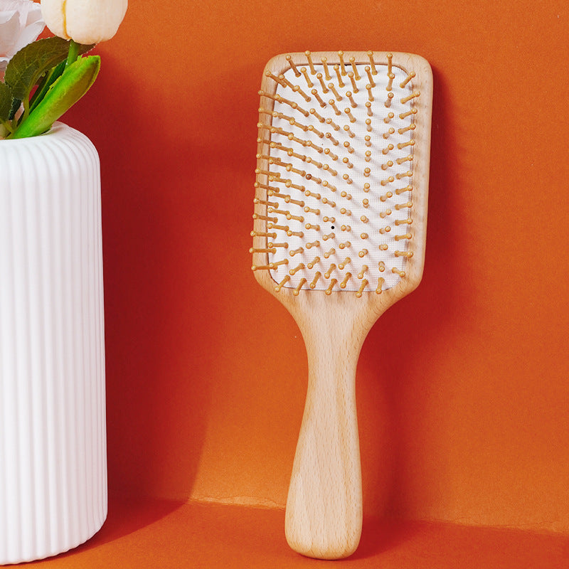 Bamboo Bead Air Cushion Scalp Massage Hair Brush
