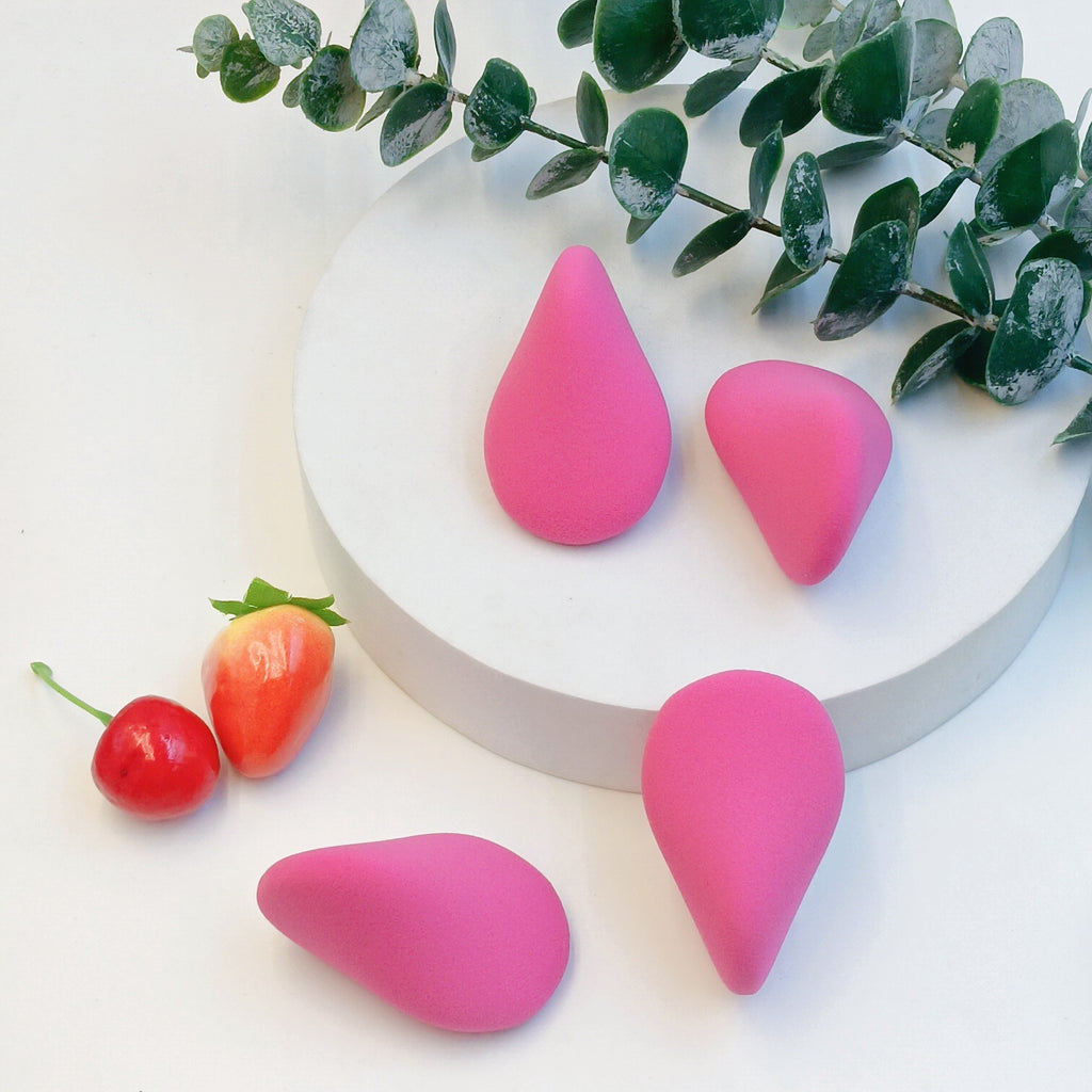 Four-fold beauty blender, expands when soaked in water