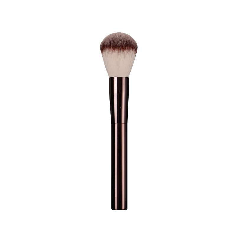 High-end rose gold round powder brush