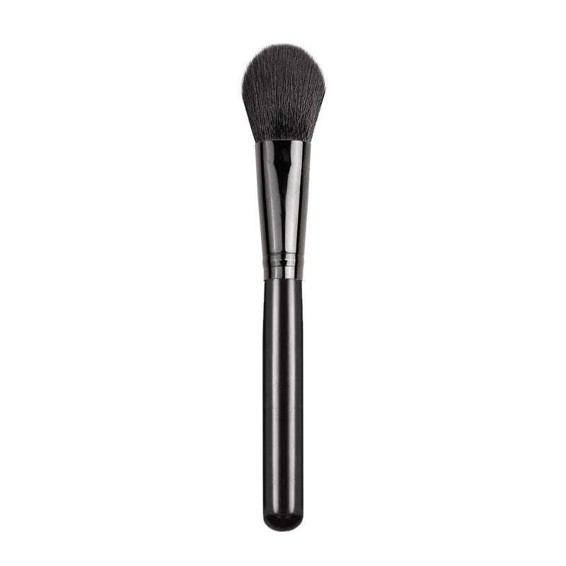 Glossy Black Handle Heart-Shaped Blush Brush