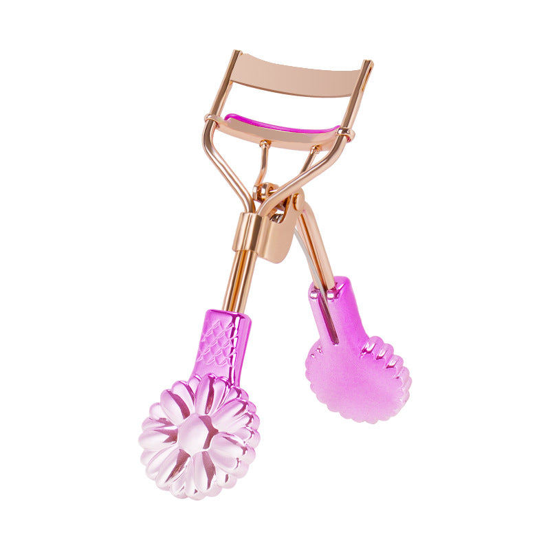 Dual Tone Sunflower Handle Wide Angle Eyelash Curler