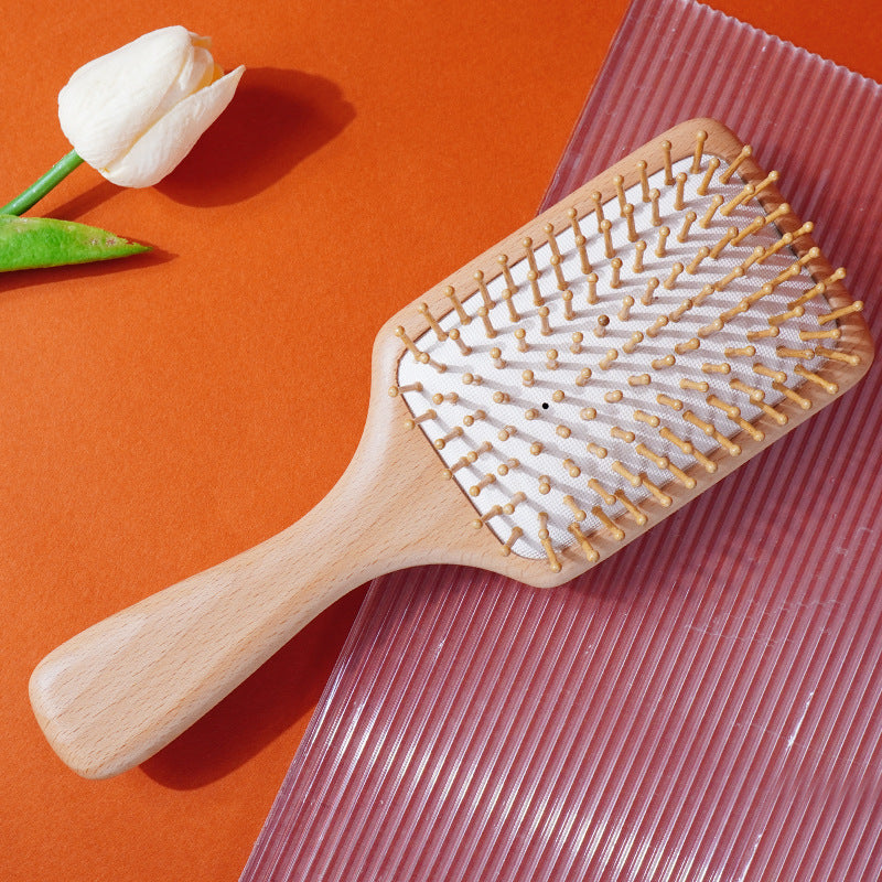 Bamboo Bead Air Cushion Scalp Massage Hair Brush