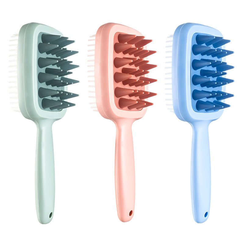 Double Sided Long Handle Scalp Massage Hair Brush