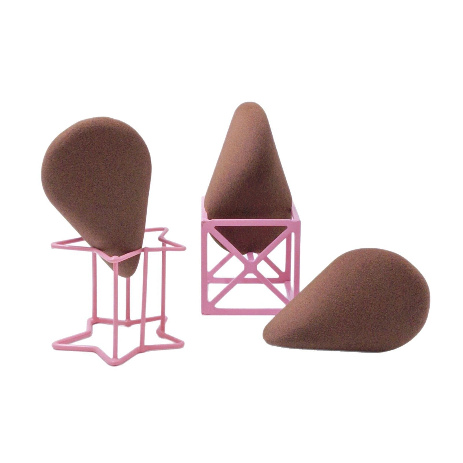 Irregular non-latex makeup sponge that expands when soaked in water (triple fold)